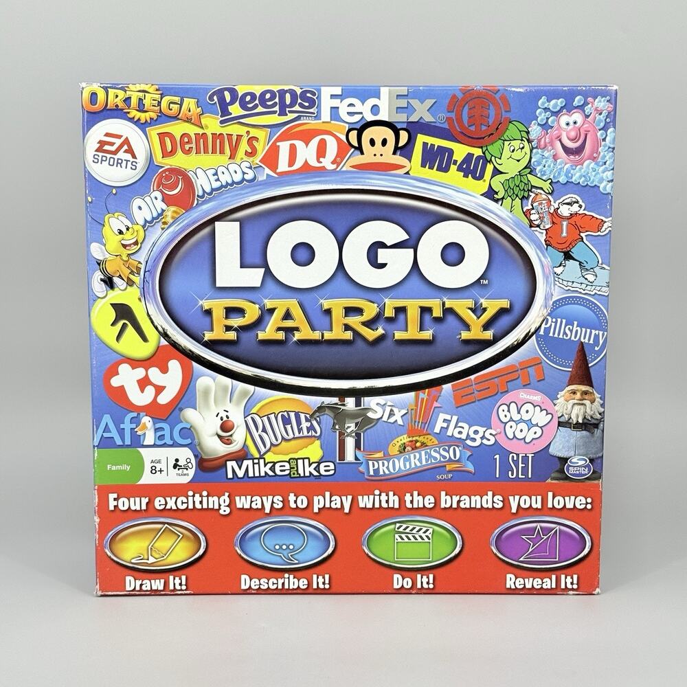 Logo Party Game by Spin Master 2011 Complete Set Trivia Family Party Classic